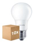 Voordeelpak 10x Philips Corepro LED Lamp E27 Peer Mat 8W 806lm - 830 Warm Wit | Vervangt 60W