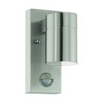 Eglo Wandlamp Riga 5 Roestvrij Staal 2W 250lm - 830 Warm Wit | IP44 - Bewegingssensor