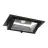 LED Downlight Wallwasher Wally Maxi Zwart 46W 6050lm 70x75D - 830 Warm Wit - 238x145mm