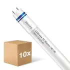 Voordeelpak 10x Philips LED Buis T8 MASTER (HF) High Output 8W 1050lm - 840 Koel Wit | 60cm - Vervangt 18W