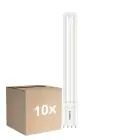 Voordeelpak 10x Philips CorePro PL-L LED Lamp EM/Mains 12W - 830 Warm Wit | 4-Pin - Vervangt 24W